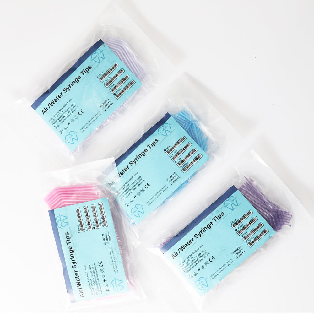 Clear Air/Water syringe tips 250pcs per pack
