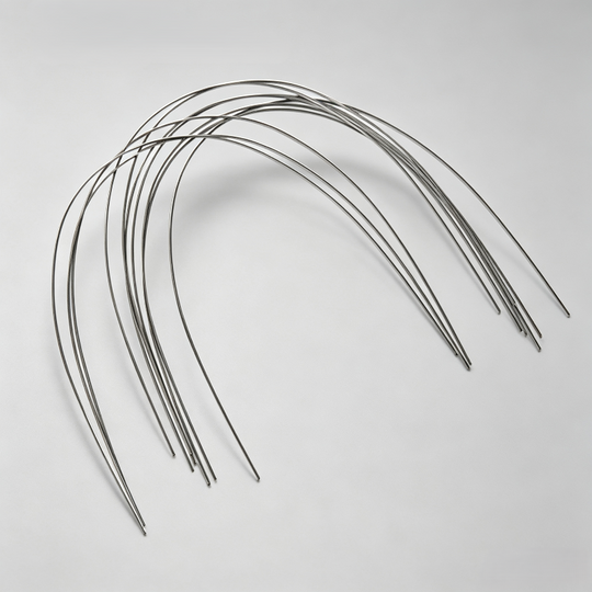 Wire Orthodontic  Niti Super Elastic Archwire, Natural, Round,10pcs/bag