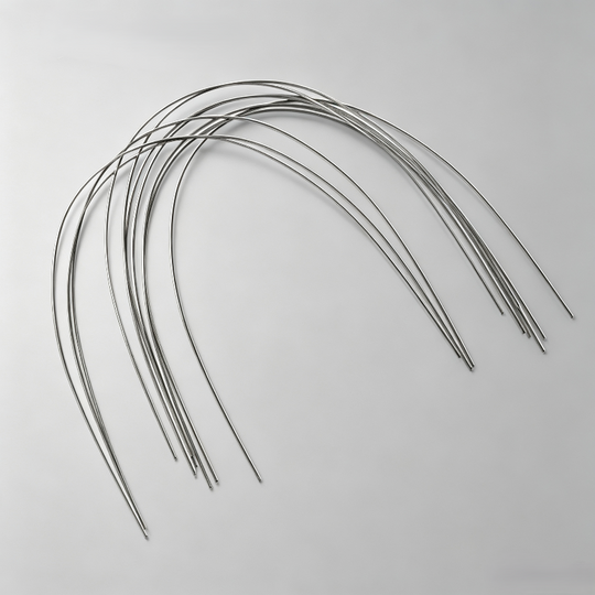 Wire Orthodontic  Niti Super Elastic Archwire, Natural, Round,10pcs/bag