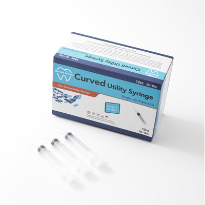 Curved Tip Utility Syringes 12cc 50pcs per box