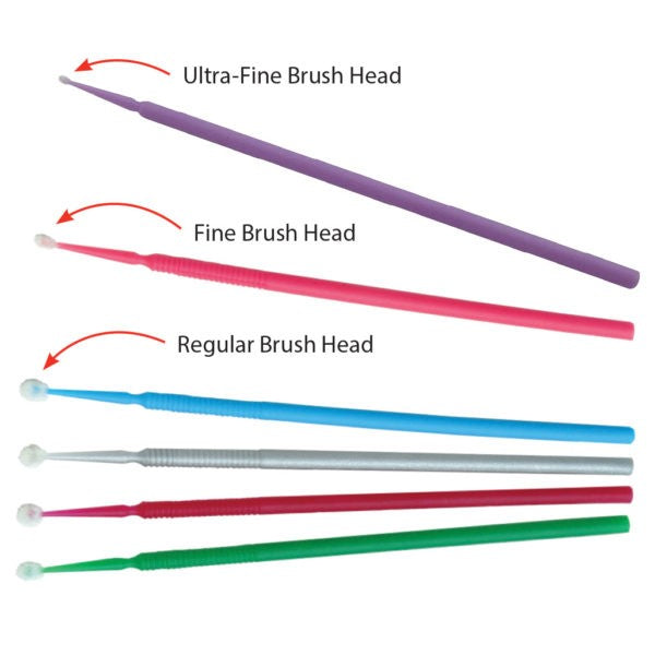 Disposable Dental Micro Applicator Brushes Regular /Fine/ Ultra Fine 100pcs/Barrel