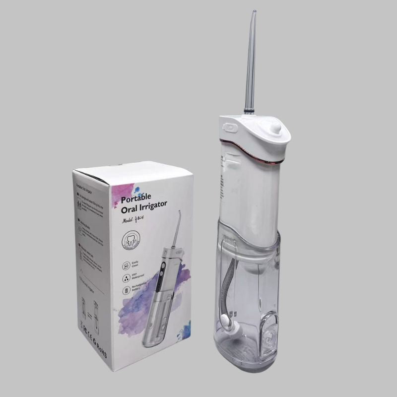 Portable Oral Irrigator – Rechargeable Dental Water Jet with 5 Modes & IPX7 Waterproof (Model DM826)