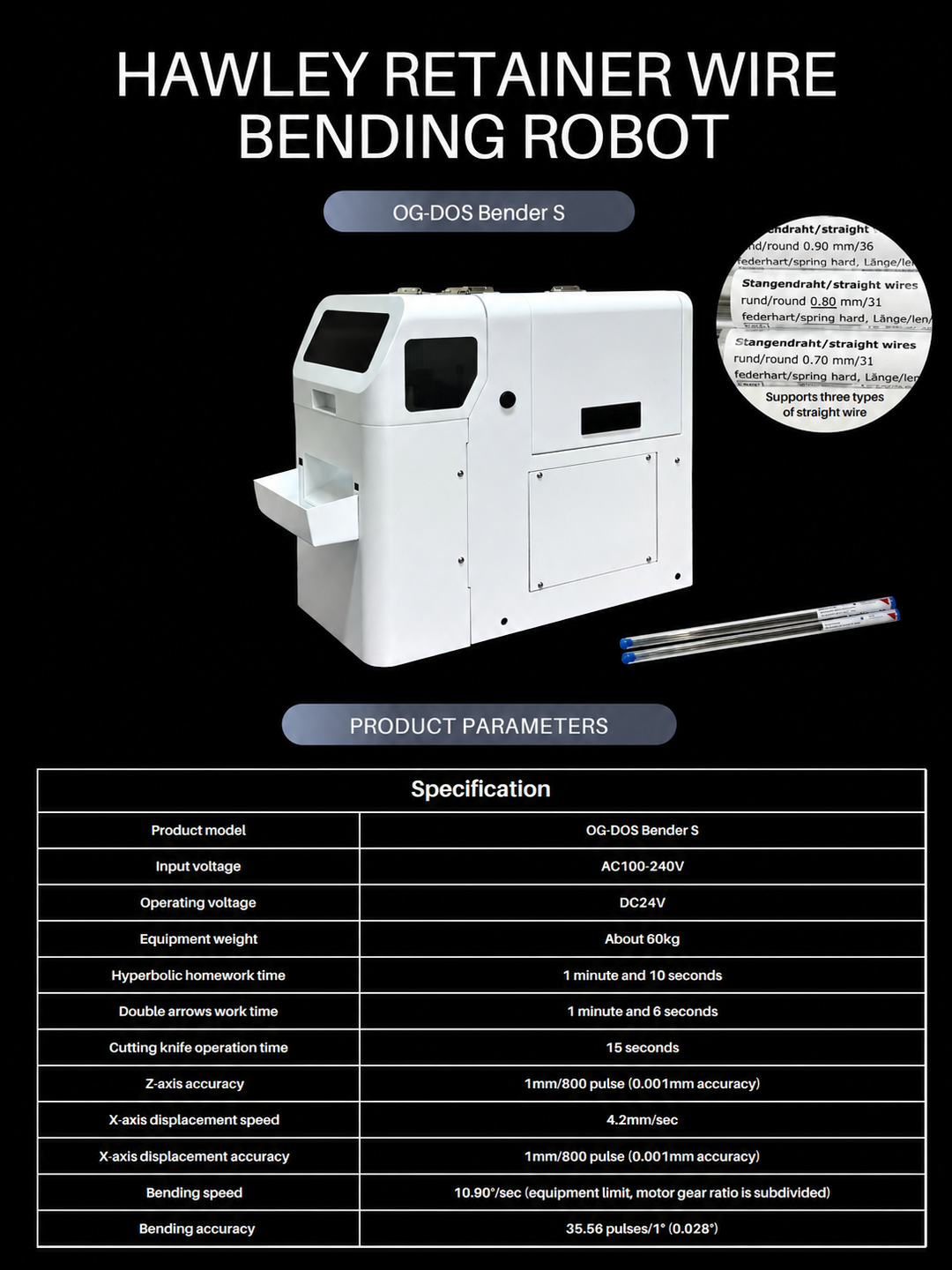 Hawley Retainer Wire Bending Robot