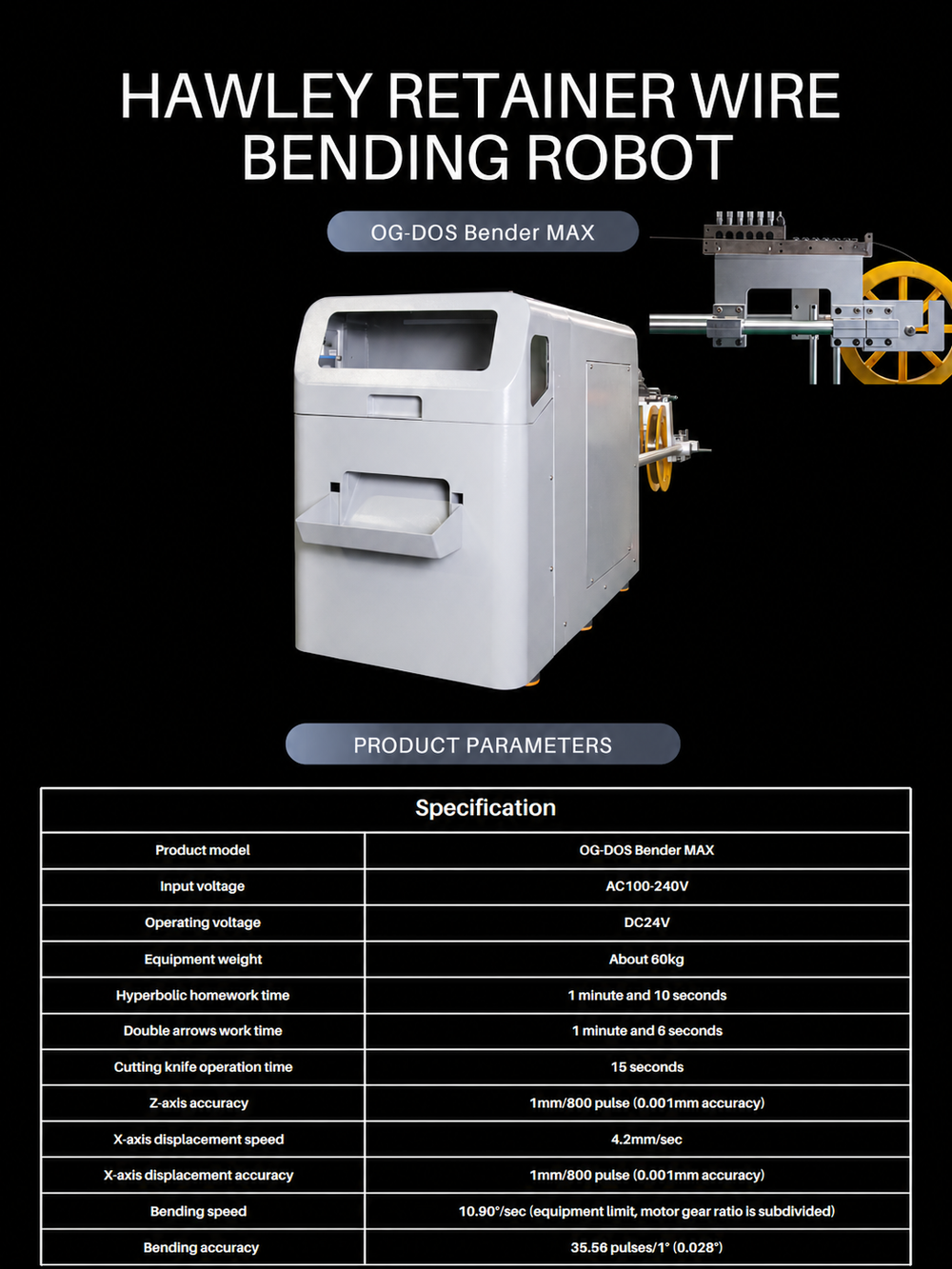 Hawley Retainer Wire Bending Robot