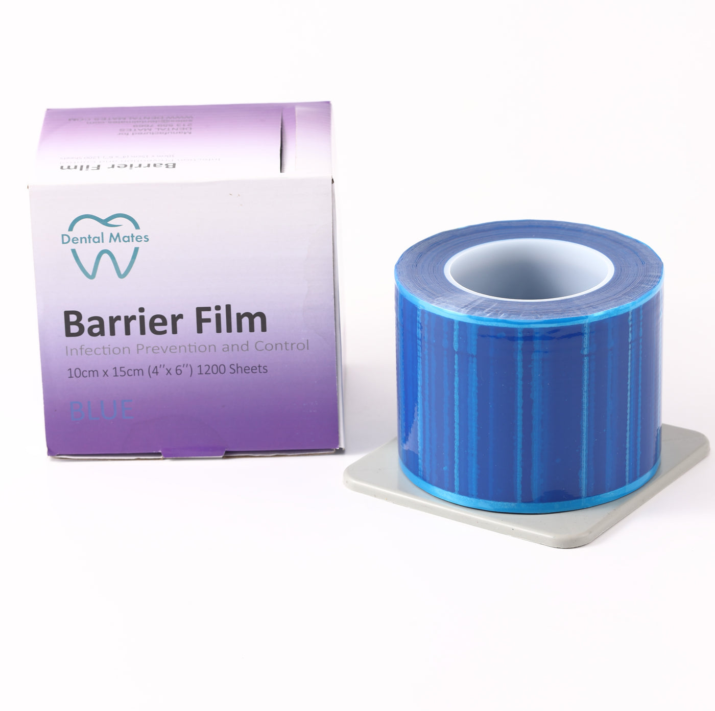 Dental Barrier Film Sticky Wrap in Blue 4" x 6" (1200 Sheet)