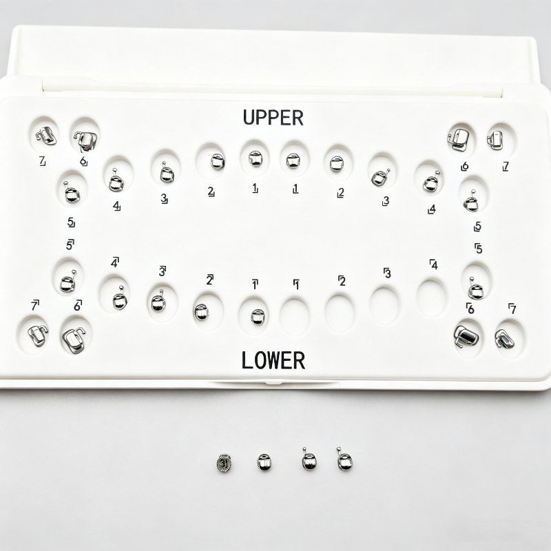 METAL SELF-LIGATING BRACKET,N8 Self-ligating Bracket MBT and High torque  0.022 HK345