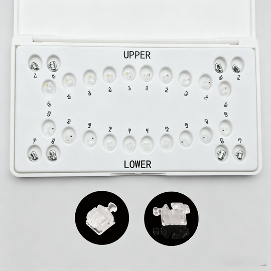CERAMIC SELF-LIGATING BRACKETS  0.022 HK345,20pcs/set