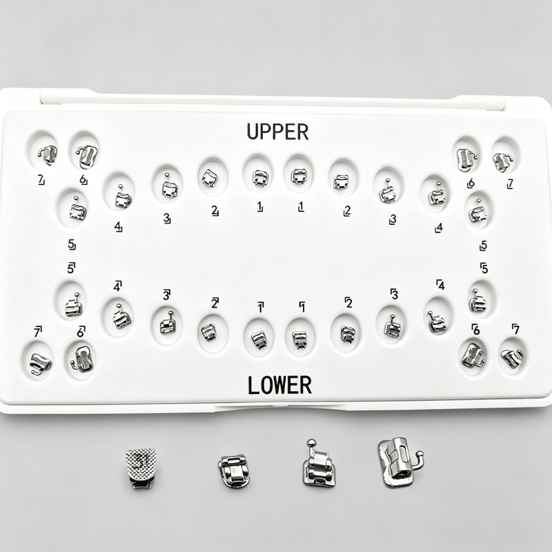 METAL SELF-LIGATING BRACKET-N5,N6,N7 MBT 0.022 HK345