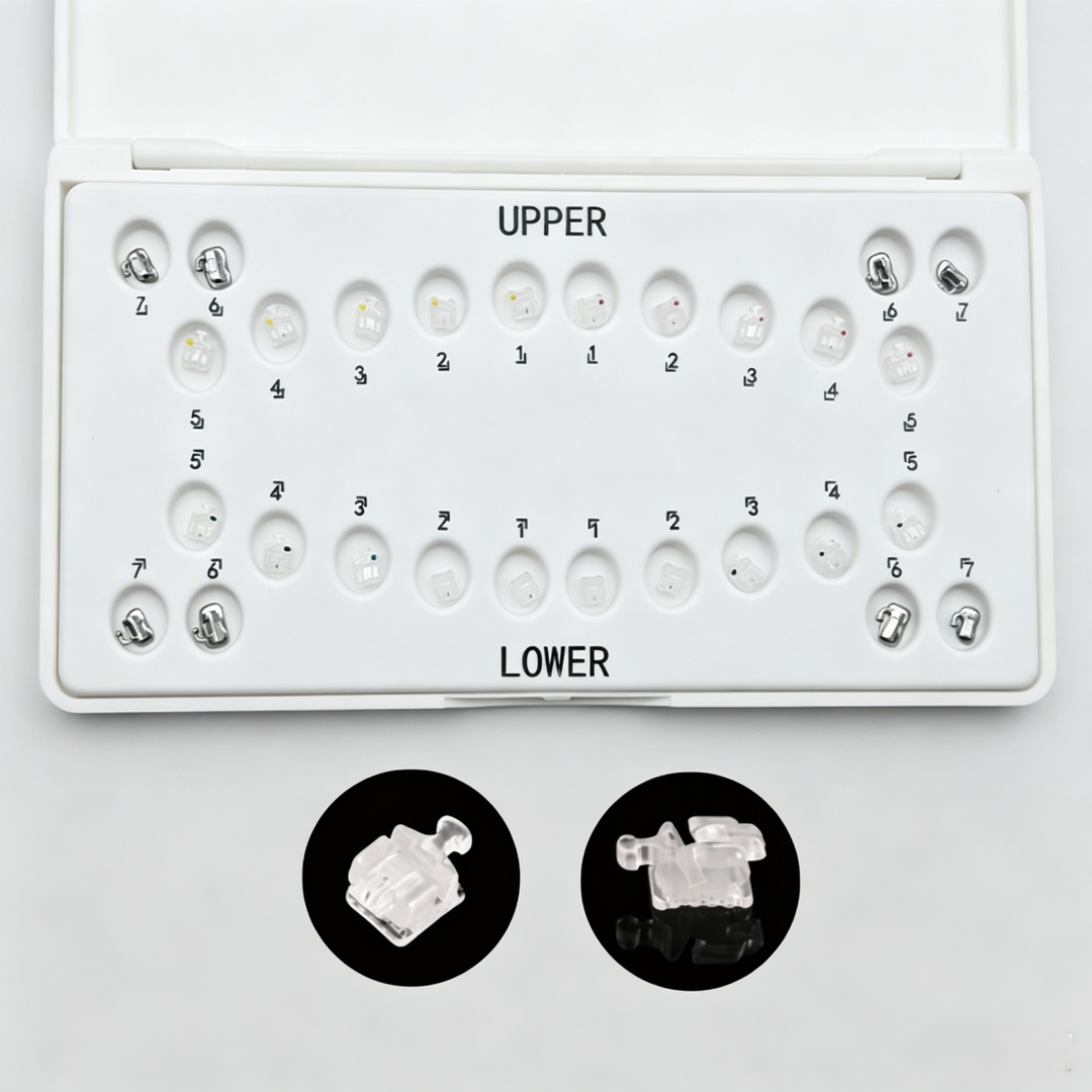 CERAMIC SELF-LIGATING BRACKETS  0.022 HK345,20pcs/set