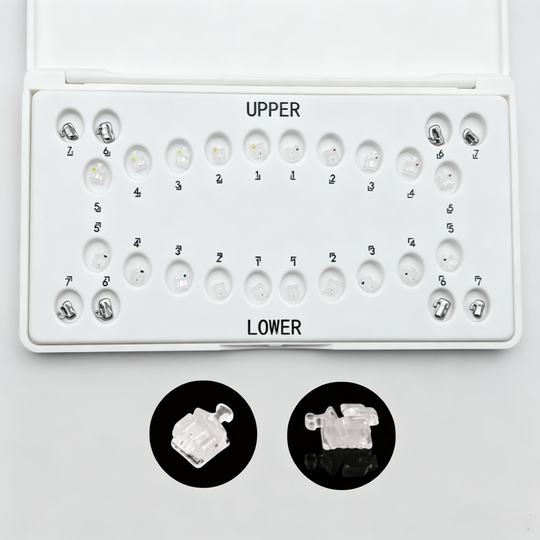 CERAMIC SELF-LIGATING BRACKETS  0.022 HK345,20pcs/set