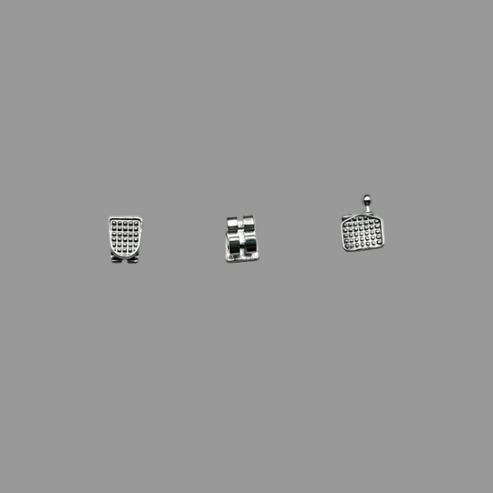 Metal Ordinary Bracket Monoblock Twin Brackets And Laser-welded Mesh Base Twin Bracket ,0.022 HK345,20Pcs/Set