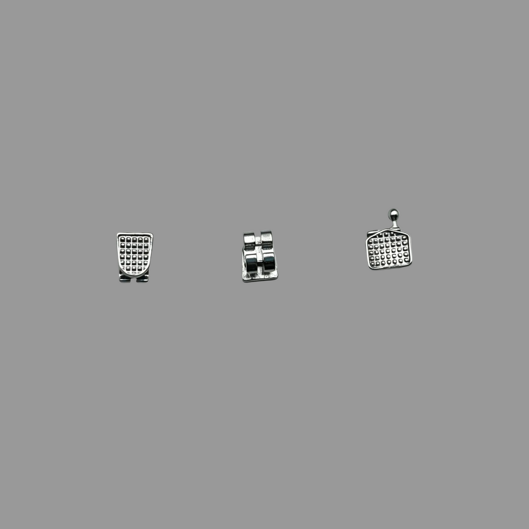 Metal Ordinary Bracket Monoblock Twin Brackets And Laser-welded Mesh Base Twin Bracket ,0.022 HK345,20Pcs/Set