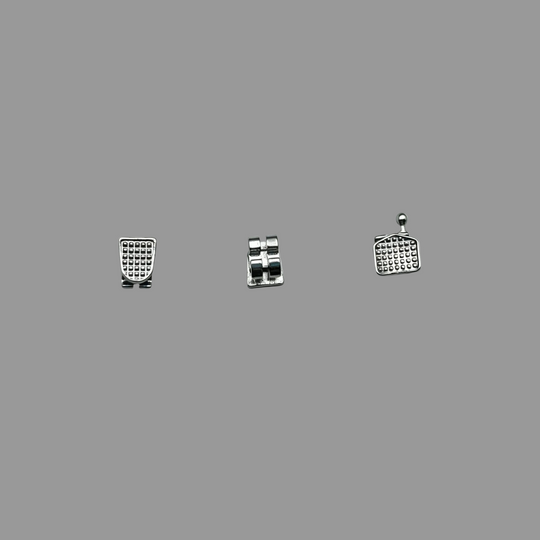 Metal Ordinary Bracket Monoblock Twin Brackets And Laser-welded Mesh Base Twin Bracket ,0.022 HK345,20Pcs/Set