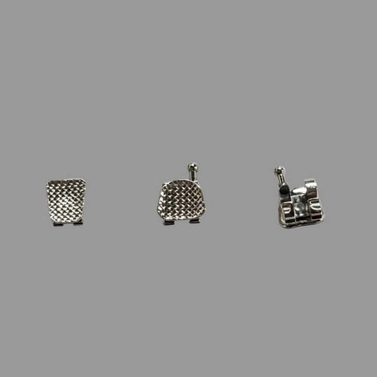 Metal Ordinary Bracket Monoblock Twin Brackets And Laser-welded Mesh Base Twin Bracket ,0.022 HK345,20Pcs/Set