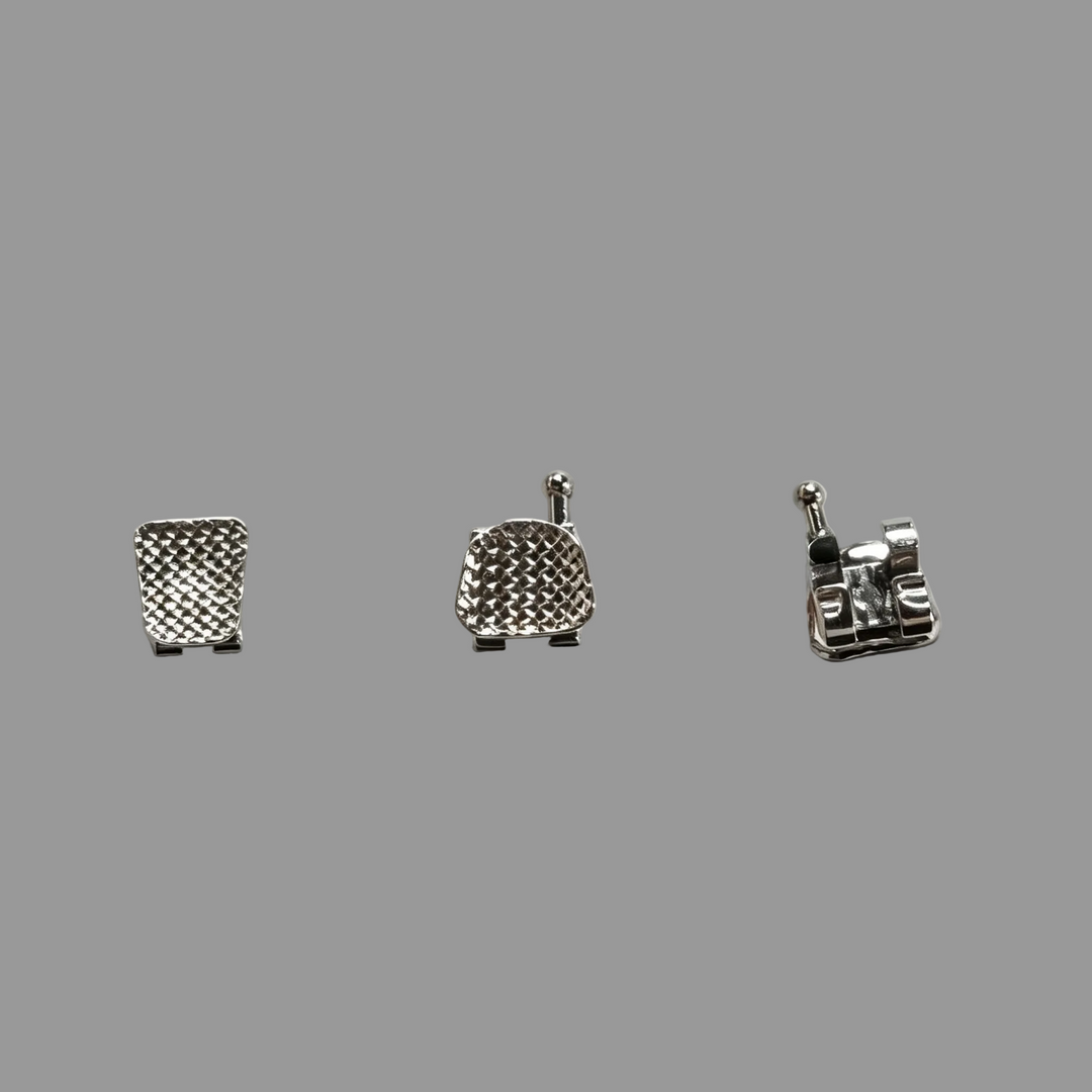 Metal Ordinary Bracket Monoblock Twin Brackets And Laser-welded Mesh Base Twin Bracket ,0.022 HK345,20Pcs/Set