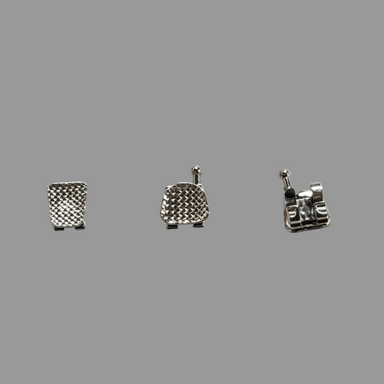 Metal Ordinary Bracket Monoblock Twin Brackets And Laser-welded Mesh Base Twin Bracket ,0.022 HK345,20Pcs/Set