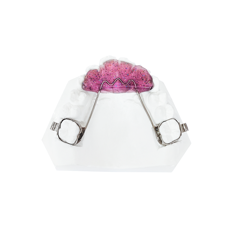 Fixed Anterior Bite Plane custom orthodontic appliance