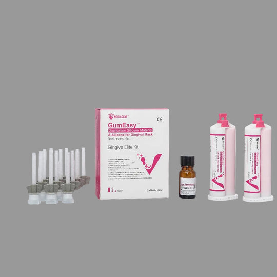 NOBILDENT A-silicone for Gingival Mask, Bio-cartridges 50ml*2, Hard