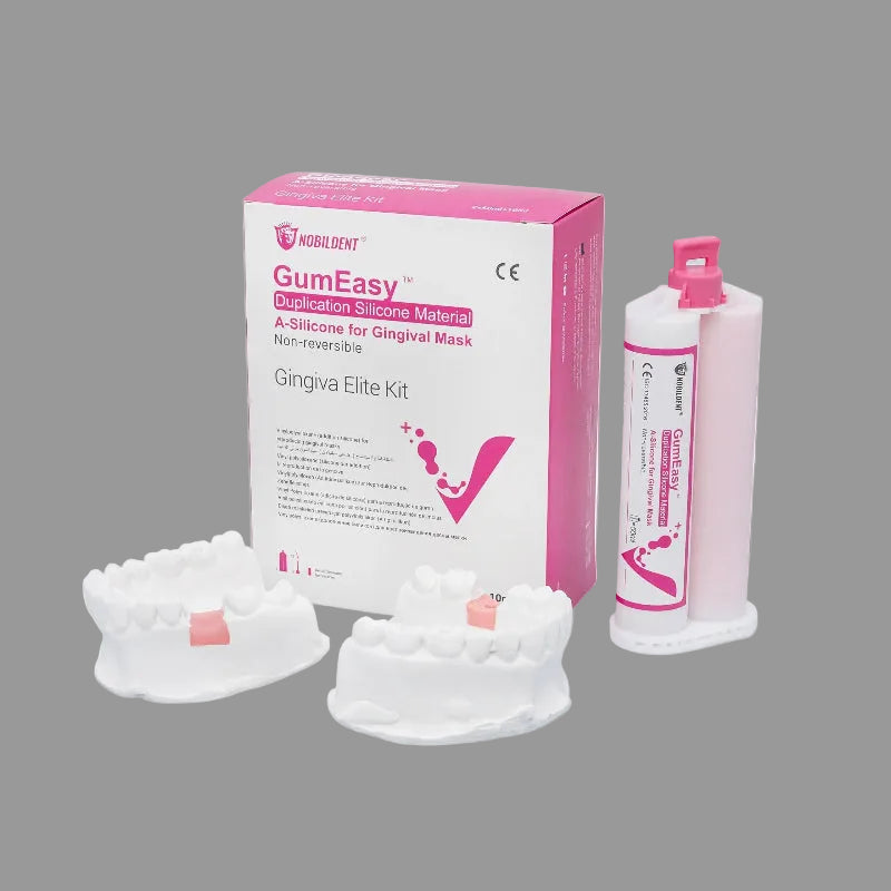 NOBILDENT A-silicone for Gingival Mask, Bio-cartridges 50ml*2, Hard