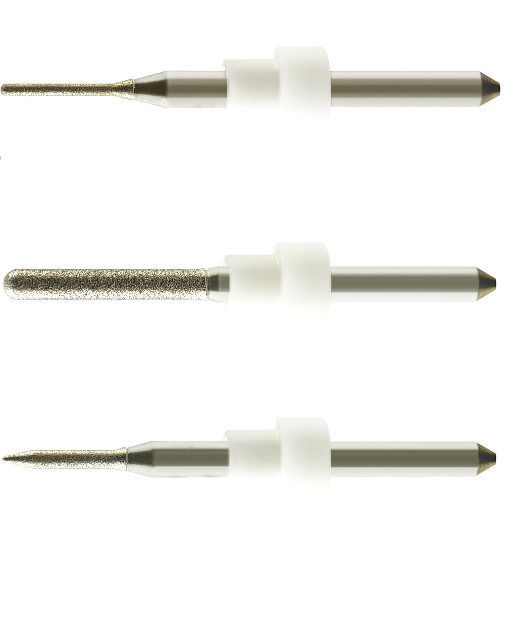 Roland DWX 50 Dental CADCAM milling burs with DLC/DC coating for milling zirconia block and Glass Ceramic Emax Liththium Disilicate